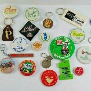 Vintage Pin & Key Chain Lot Nuclear California